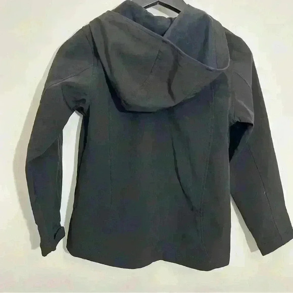 Free Country Girl Jacket Full Zip Water Resistant Hood Activewear Black Size S - Picture 2 of 7